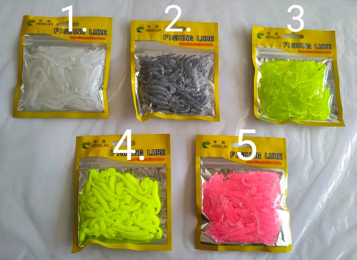 LRF Uyumlu Glow ve UV Destekli Mikro Silikon Kurtçuk - 4.5 cm / 0.6 gr (50'li Paket)