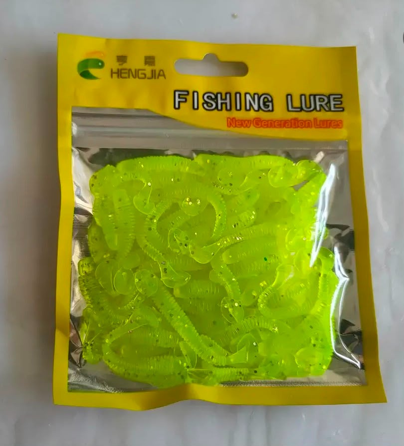LRF Uyumlu Glow ve UV Destekli Mikro Silikon Kurtçuk - 4.5 cm / 0.6 gr (50'li Paket)