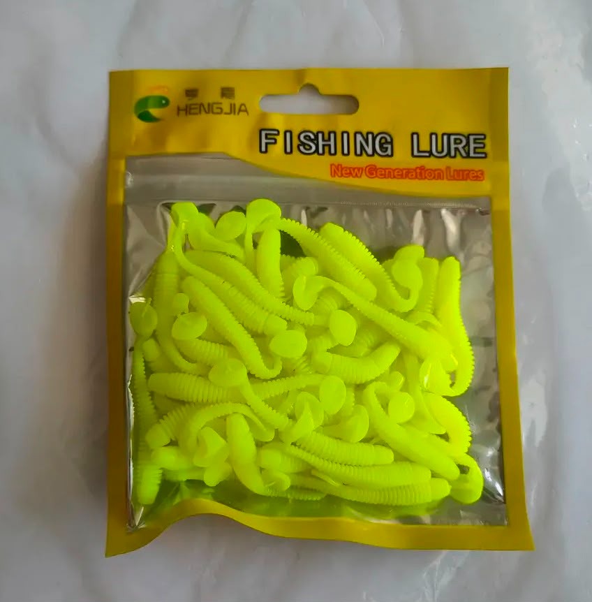 LRF Uyumlu Glow ve UV Destekli Mikro Silikon Kurtçuk - 4.5 cm / 0.6 gr (50'li Paket)